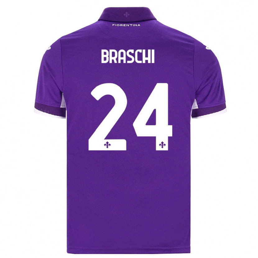 Danxen Män Riccardo Braschi #24 Lila Vit Rosa Hemmatröja Matchtröjor 2026/27 Tröjor T-Tröja