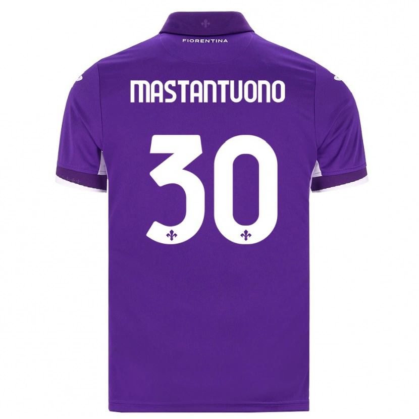 Danxen Män Franco Mastantuono #30 Lila Vit Rosa Hemmatröja Matchtröjor 2026/27 Tröjor T-Tröja