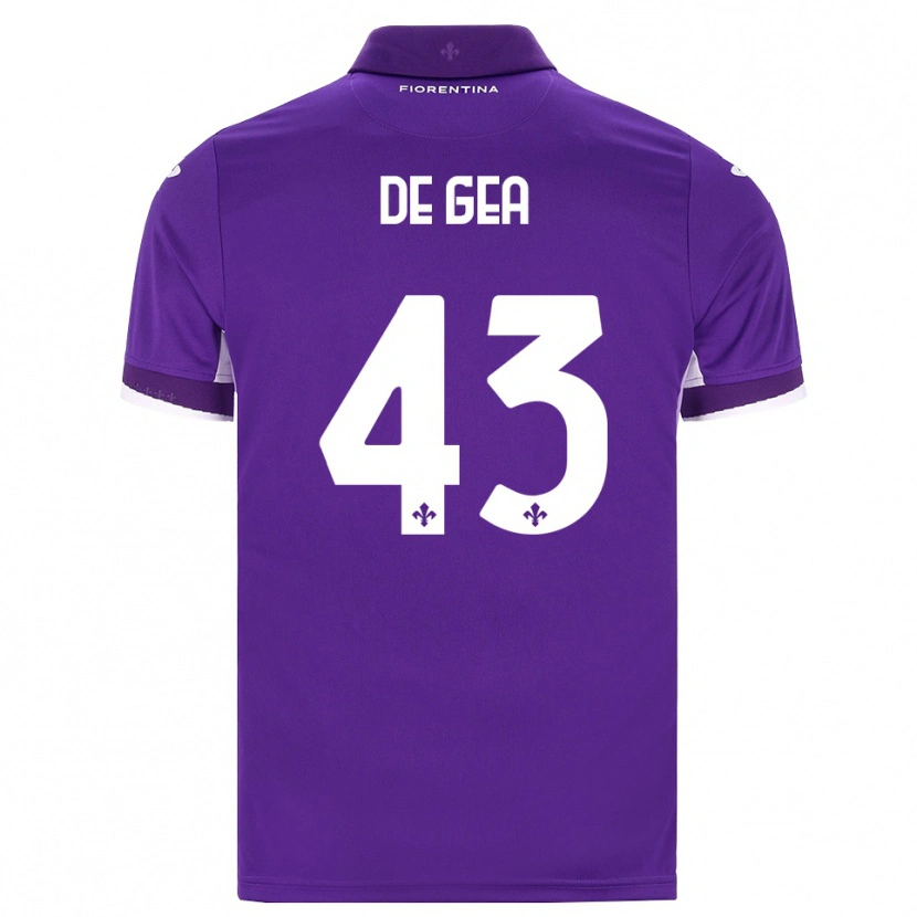 Danxen Män David De Gea #43 Lila Vit Rosa Hemmatröja Matchtröjor 2026/27 Tröjor T-Tröja