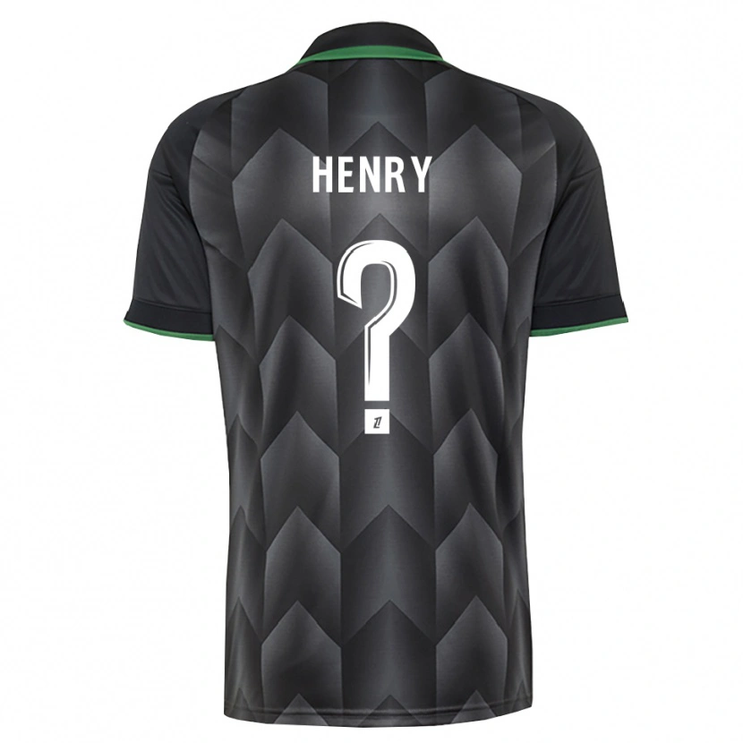 Danxen Män Maxence Henry #0 Vit Svart Grön Bortatröja Matchtröjor 2026/27 Tröjor T-Tröja