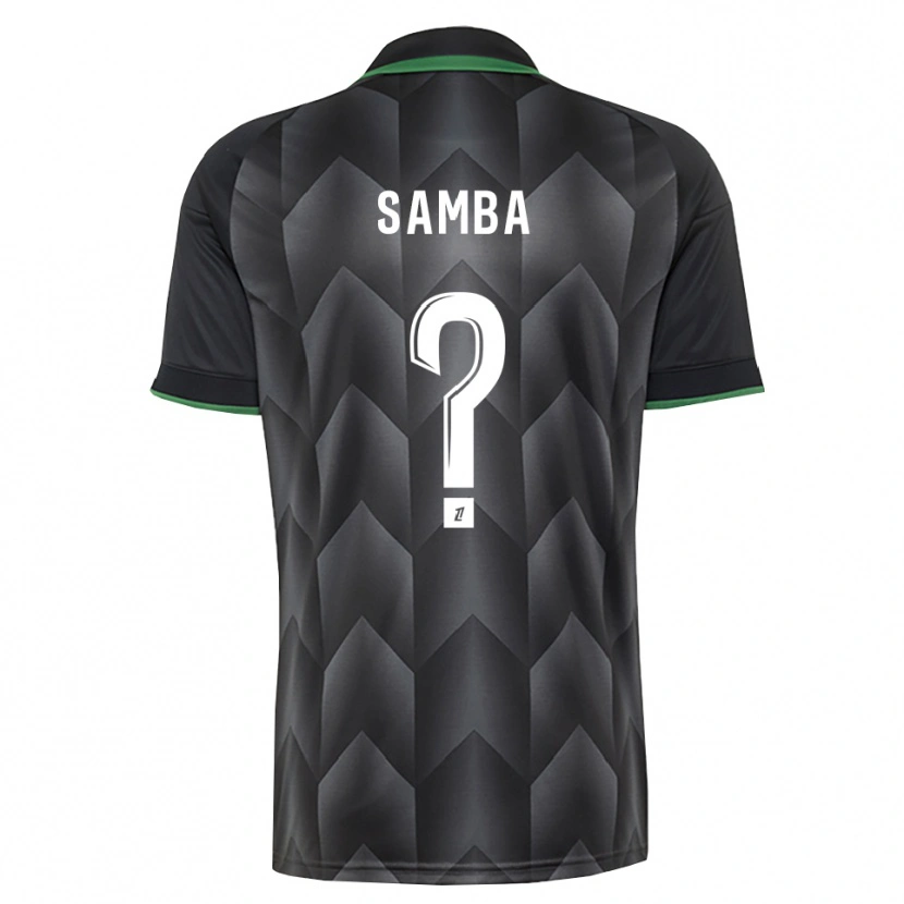 Danxen Män Emmanuel Samba #0 Vit Svart Grön Bortatröja Matchtröjor 2026/27 Tröjor T-Tröja