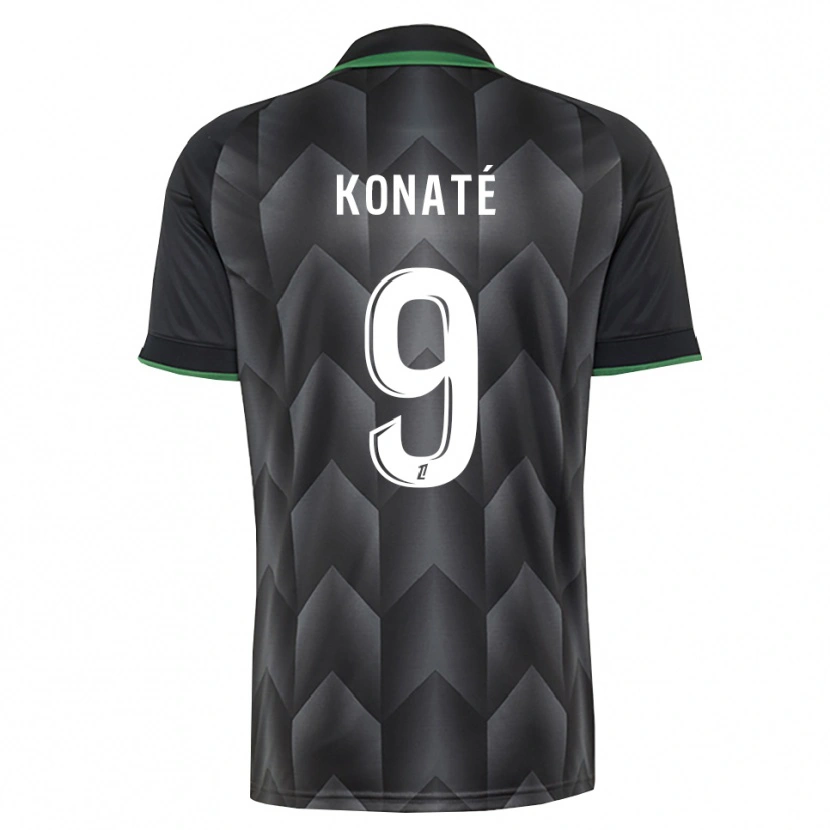 Danxen Män Seybou Konaté #9 Vit Svart Grön Bortatröja Matchtröjor 2026/27 Tröjor T-Tröja