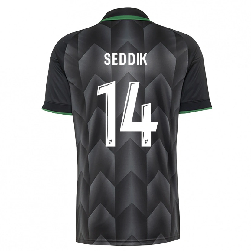 Danxen Män Mohamed Seddik #14 Vit Svart Grön Bortatröja Matchtröjor 2026/27 Tröjor T-Tröja