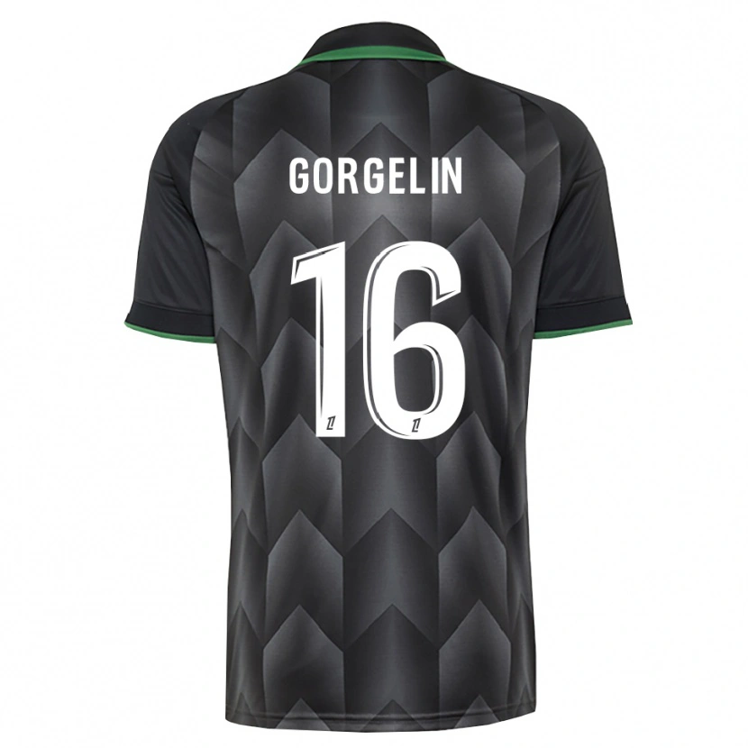 Danxen Män Mathieu Gorgelin #16 Vit Svart Grön Bortatröja Matchtröjor 2026/27 Tröjor T-Tröja
