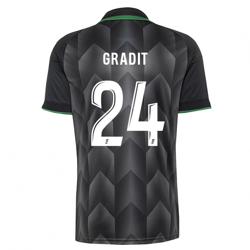 Danxen Män Jonathan Gradit #24 Vit Svart Grön Bortatröja Matchtröjor 2026/27 Tröjor T-Tröja