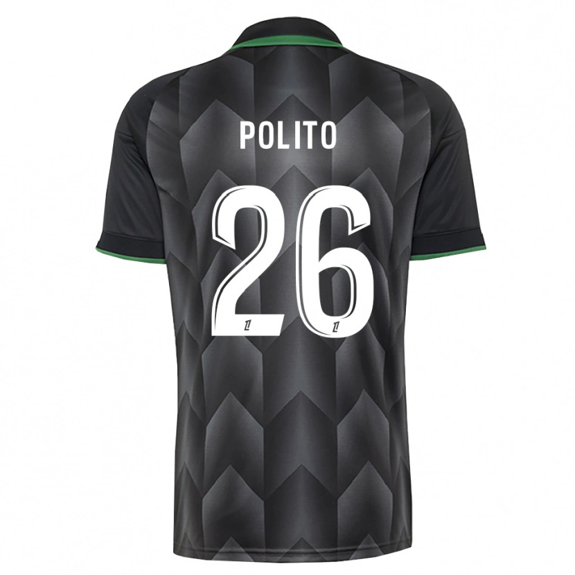 Danxen Män Carla Polito #26 Vit Svart Grön Bortatröja Matchtröjor 2026/27 Tröjor T-Tröja