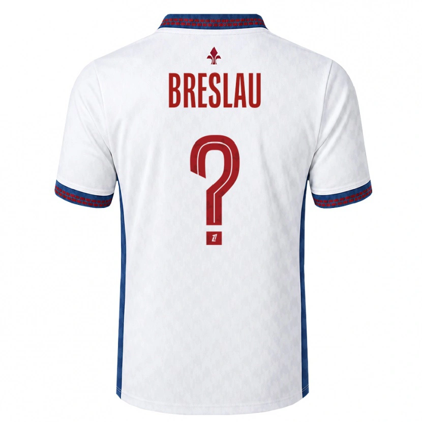 Danxen Män Jessy Breslau #0 Röd Vit Blå Bortatröja Matchtröjor 2026/27 Tröjor T-Tröja