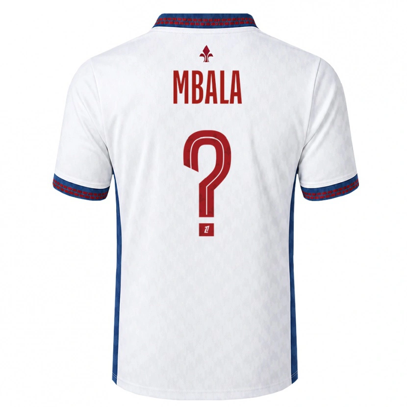 Danxen Män Olivia Mbala #0 Röd Vit Blå Bortatröja Matchtröjor 2026/27 Tröjor T-Tröja