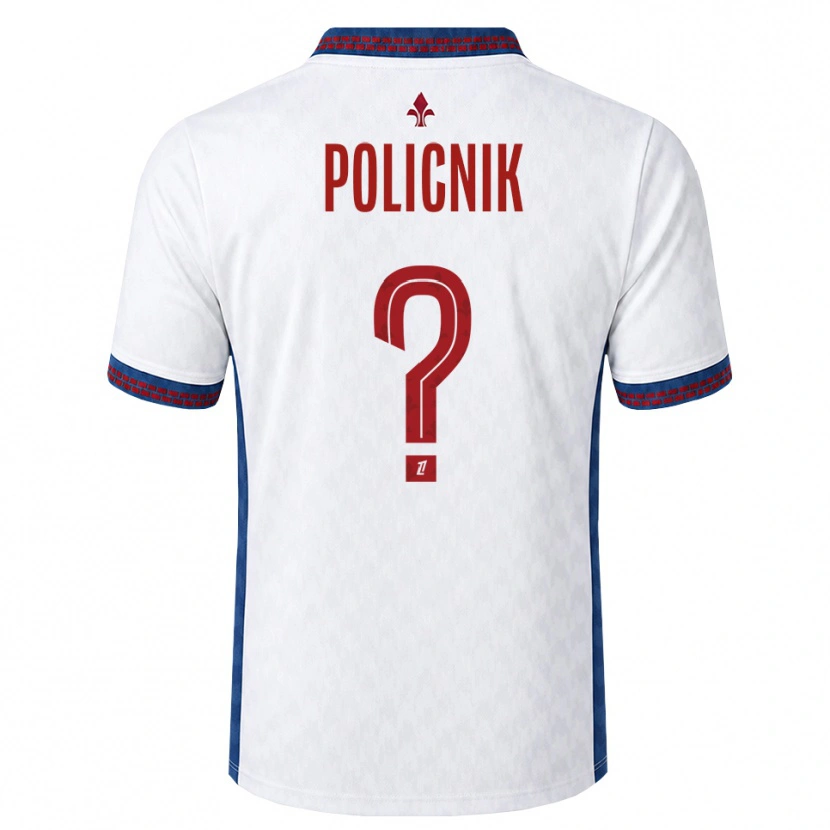 Danxen Män Valéryane Policnik #0 Röd Vit Blå Bortatröja Matchtröjor 2026/27 Tröjor T-Tröja