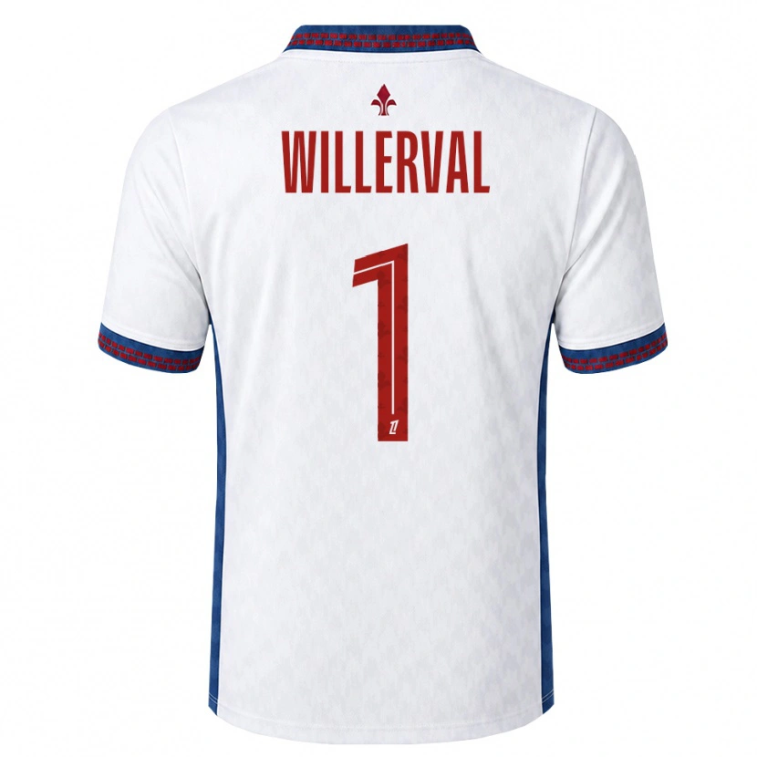 Danxen Män William Willerval #1 Röd Vit Blå Bortatröja Matchtröjor 2026/27 Tröjor T-Tröja
