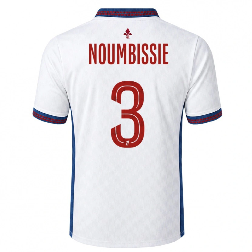 Danxen Män Stéphane Noumbissie #3 Röd Vit Blå Bortatröja Matchtröjor 2026/27 Tröjor T-Tröja