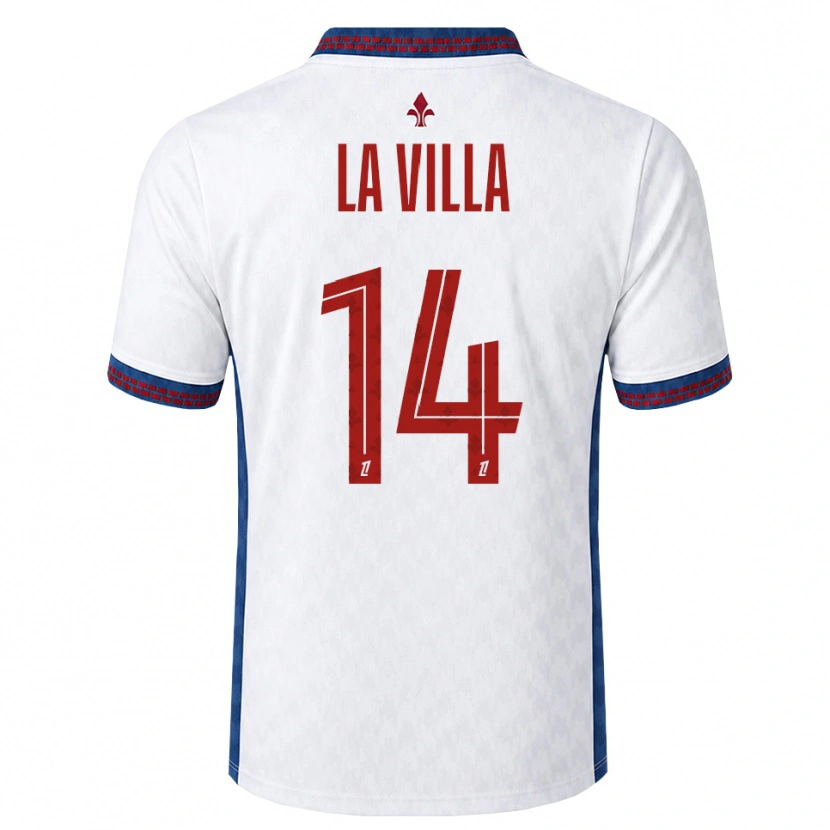 Danxen Män Caroline La Villa #14 Röd Vit Blå Bortatröja Matchtröjor 2026/27 Tröjor T-Tröja