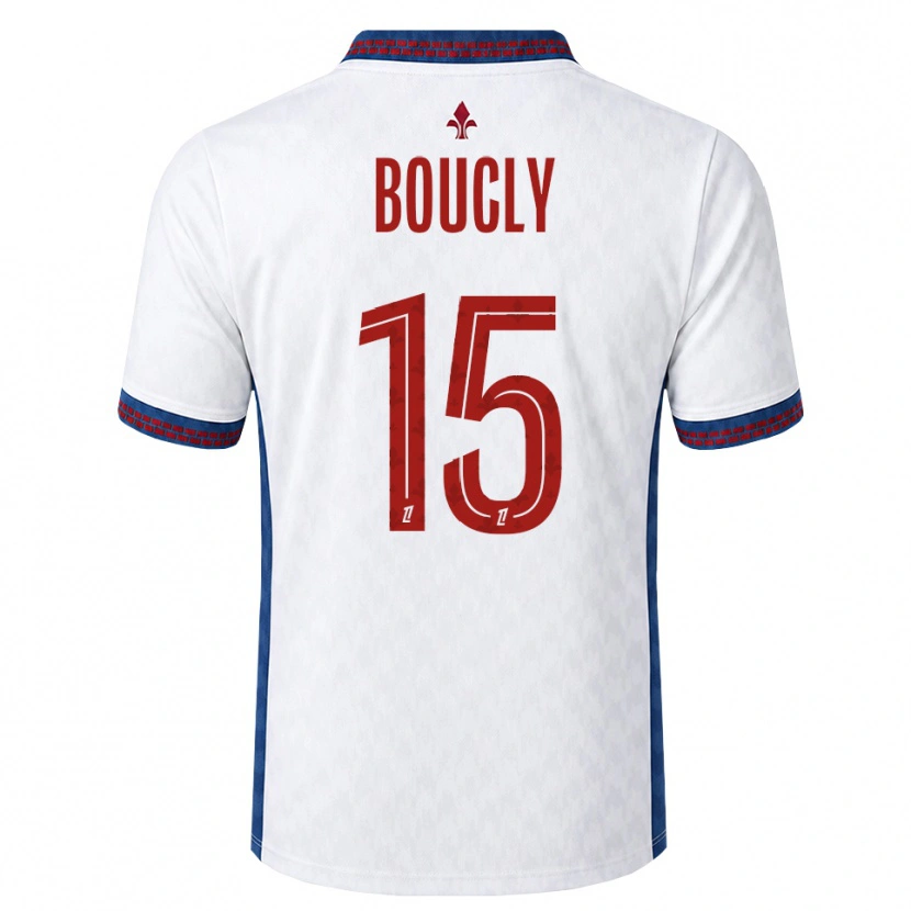 Danxen Män Maite Boucly #15 Röd Vit Blå Bortatröja Matchtröjor 2026/27 Tröjor T-Tröja