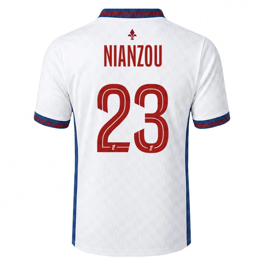 Danxen Män Tanguy Nianzou #23 Röd Vit Blå Bortatröja Matchtröjor 2026/27 Tröjor T-Tröja