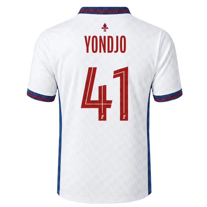 Danxen Män Angel Yondjo Matah #41 Röd Vit Blå Bortatröja Matchtröjor 2026/27 Tröjor T-Tröja