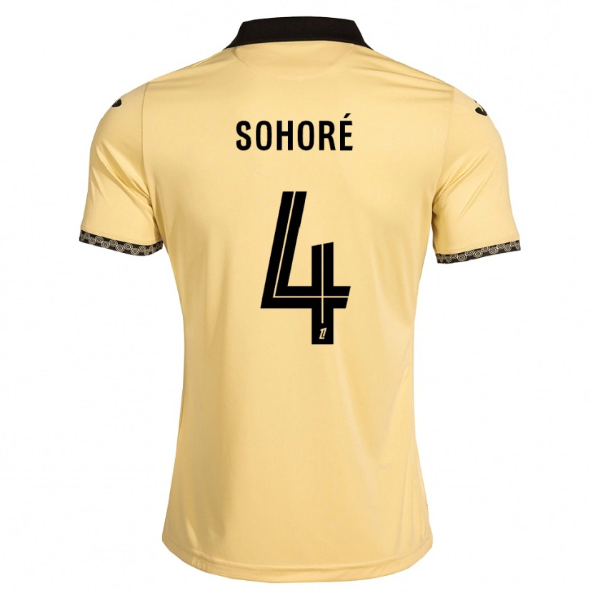 Danxen Män Seni Sohoré #4 Navajovit Svart Bortatröja Matchtröjor 2026/27 Tröjor T-Tröja