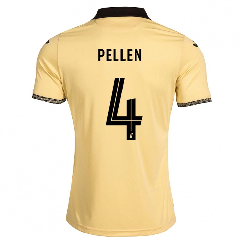 Danxen Män Louise Pellen #4 Navajovit Svart Bortatröja Matchtröjor 2026/27 Tröjor T-Tröja