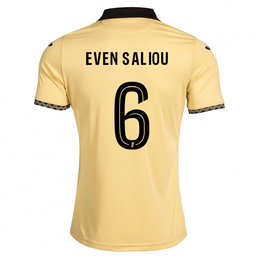 Danxen Män Emy Even Saliou #6 Navajovit Svart Bortatröja Matchtröjor 2026/27 Tröjor T-Tröja