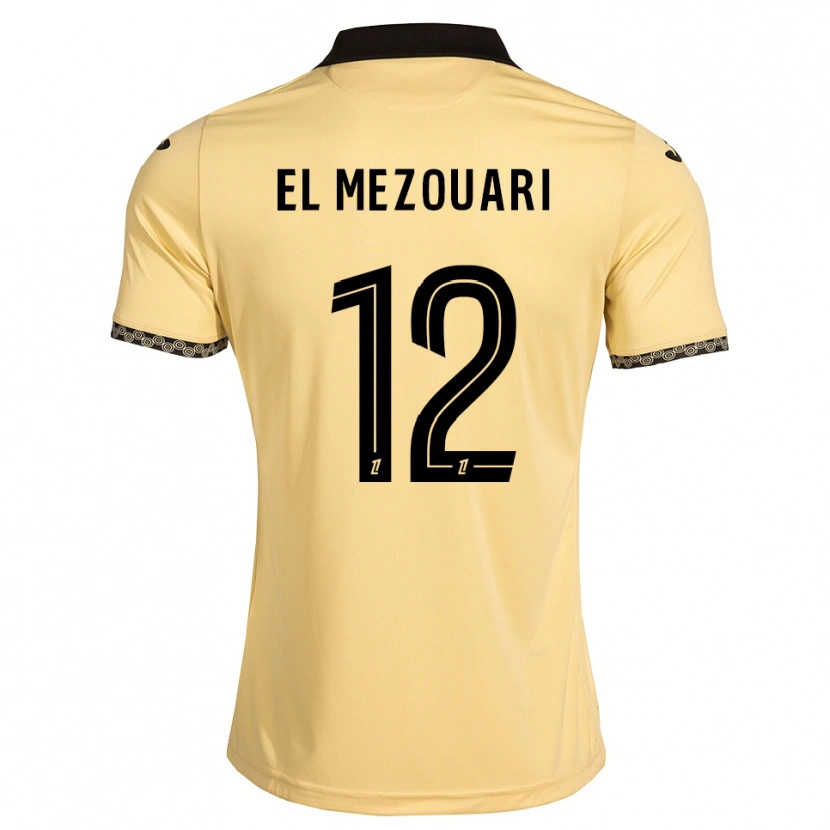 Danxen Män Salah-Dine El Mezouari #12 Navajovit Svart Bortatröja Matchtröjor 2026/27 Tröjor T-Tröja