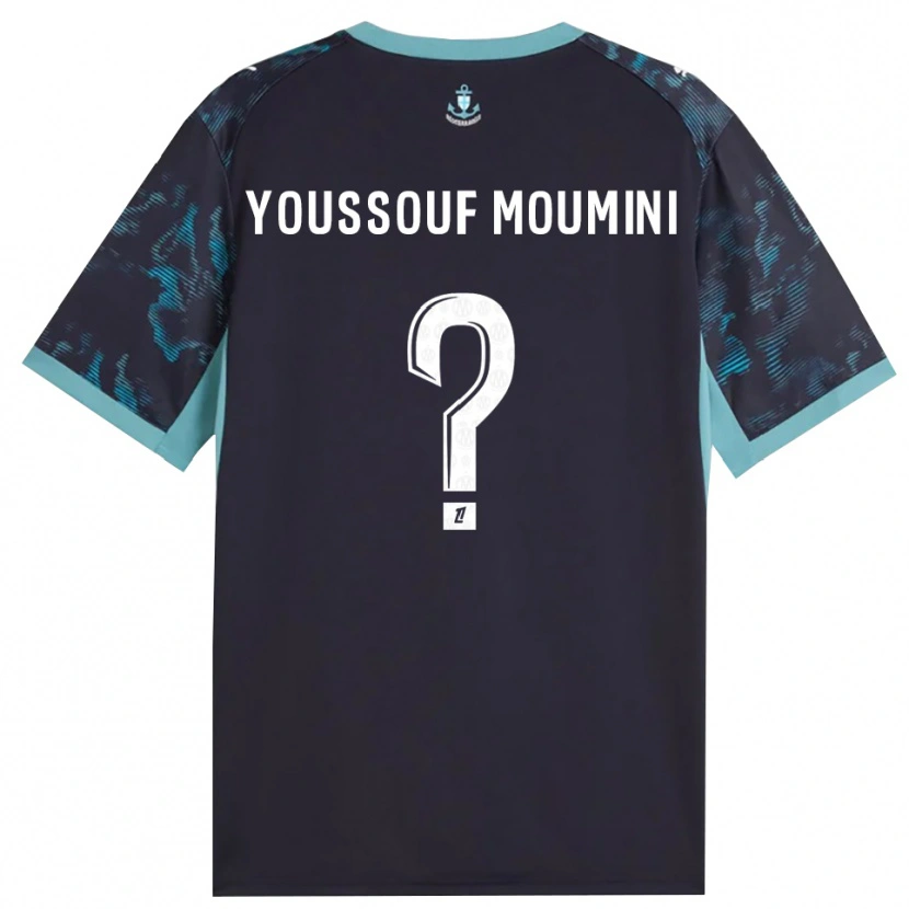 Danxen Män Yakine Youssouf Moumini #0 Ljus Turkos Vit Svart Bortatröja Matchtröjor 2026/27 Tröjor T-Tröja