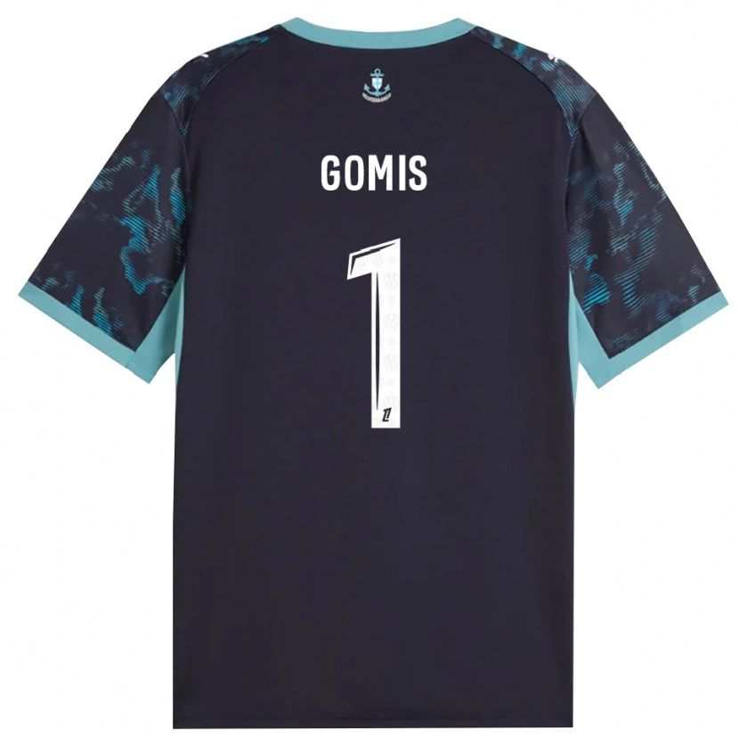 Danxen Män Ibrahim Gomis #1 Ljus Turkos Vit Svart Bortatröja Matchtröjor 2026/27 Tröjor T-Tröja