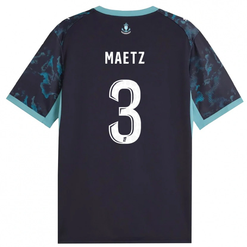 Danxen Män Agathe Maetz #3 Ljus Turkos Vit Svart Bortatröja Matchtröjor 2026/27 Tröjor T-Tröja