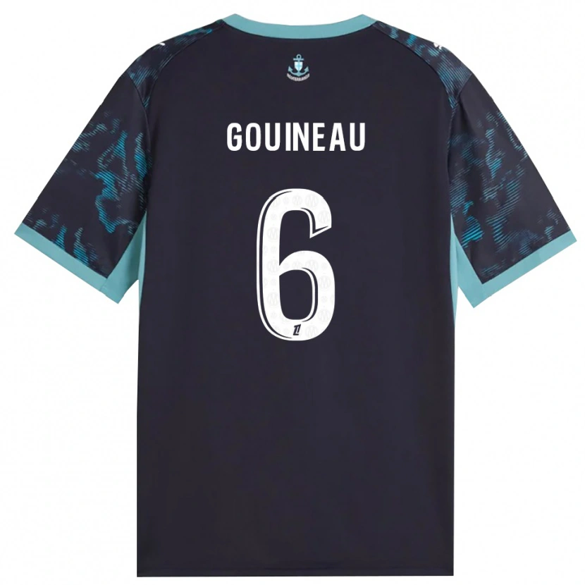 Danxen Män Coline Gouineau #6 Ljus Turkos Vit Svart Bortatröja Matchtröjor 2026/27 Tröjor T-Tröja