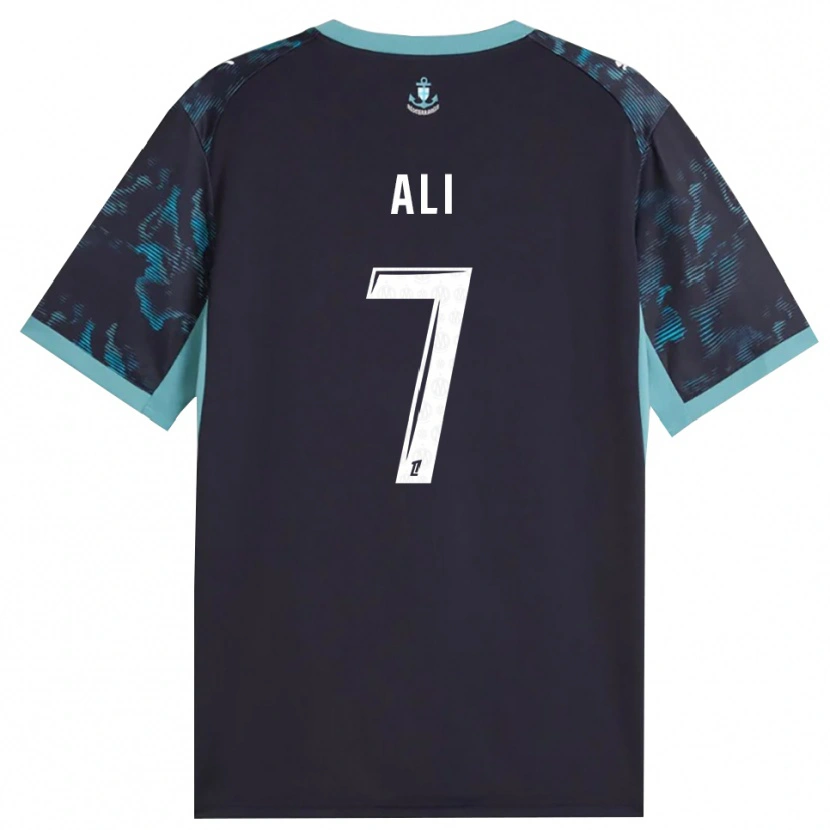 Danxen Män Azhar Ali #7 Ljus Turkos Vit Svart Bortatröja Matchtröjor 2026/27 Tröjor T-Tröja