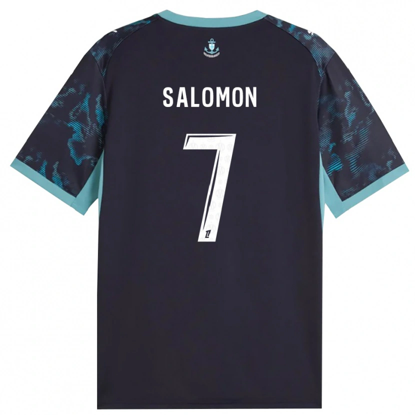 Danxen Män Maëva Salomon #7 Ljus Turkos Vit Svart Bortatröja Matchtröjor 2026/27 Tröjor T-Tröja