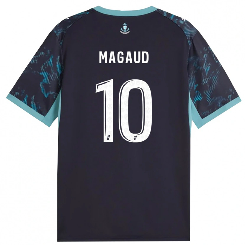 Danxen Män Kyle Magaud #10 Ljus Turkos Vit Svart Bortatröja Matchtröjor 2026/27 Tröjor T-Tröja