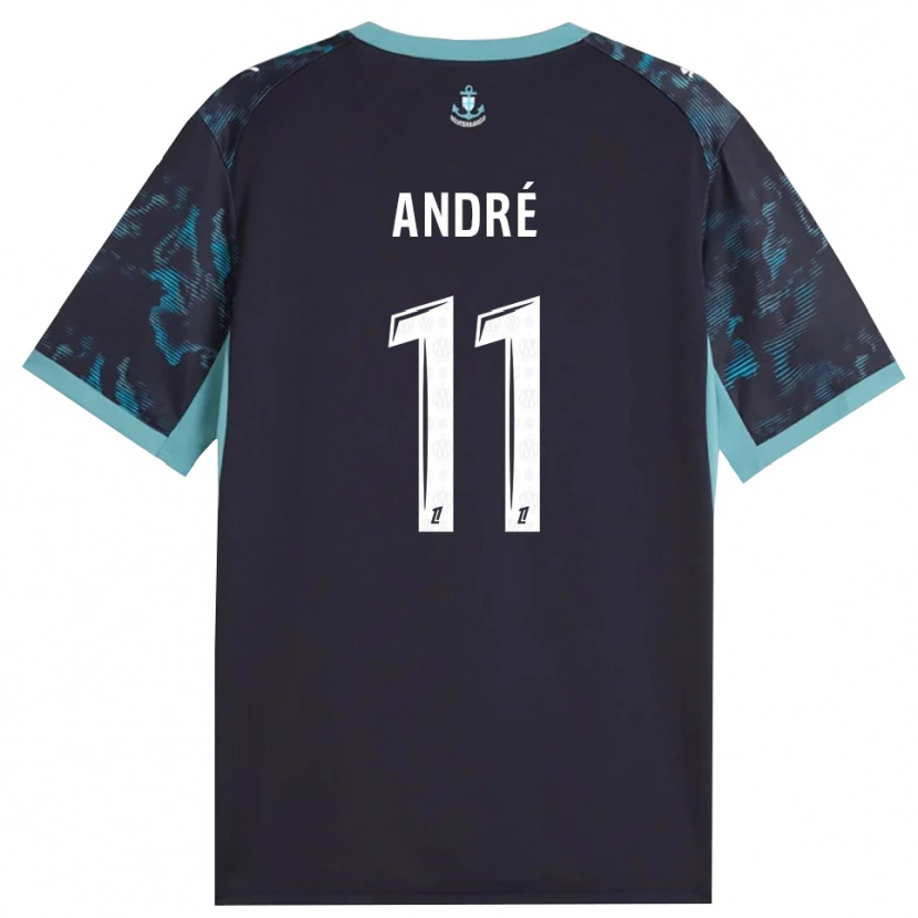 Danxen Män Kalvin André #11 Ljus Turkos Vit Svart Bortatröja Matchtröjor 2026/27 Tröjor T-Tröja