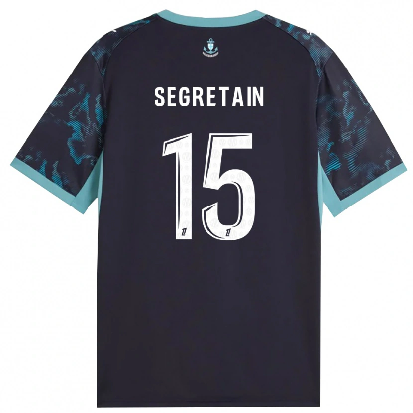 Danxen Män Julie Ségrétain #15 Ljus Turkos Vit Svart Bortatröja Matchtröjor 2026/27 Tröjor T-Tröja