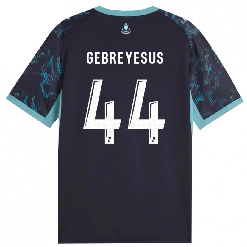 Danxen Män Esey Gebreyesus #44 Ljus Turkos Vit Svart Bortatröja Matchtröjor 2026/27 Tröjor T-Tröja