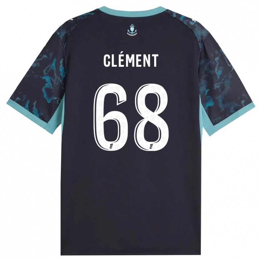 Danxen Män Mathis Clément #68 Ljus Turkos Vit Svart Bortatröja Matchtröjor 2026/27 Tröjor T-Tröja
