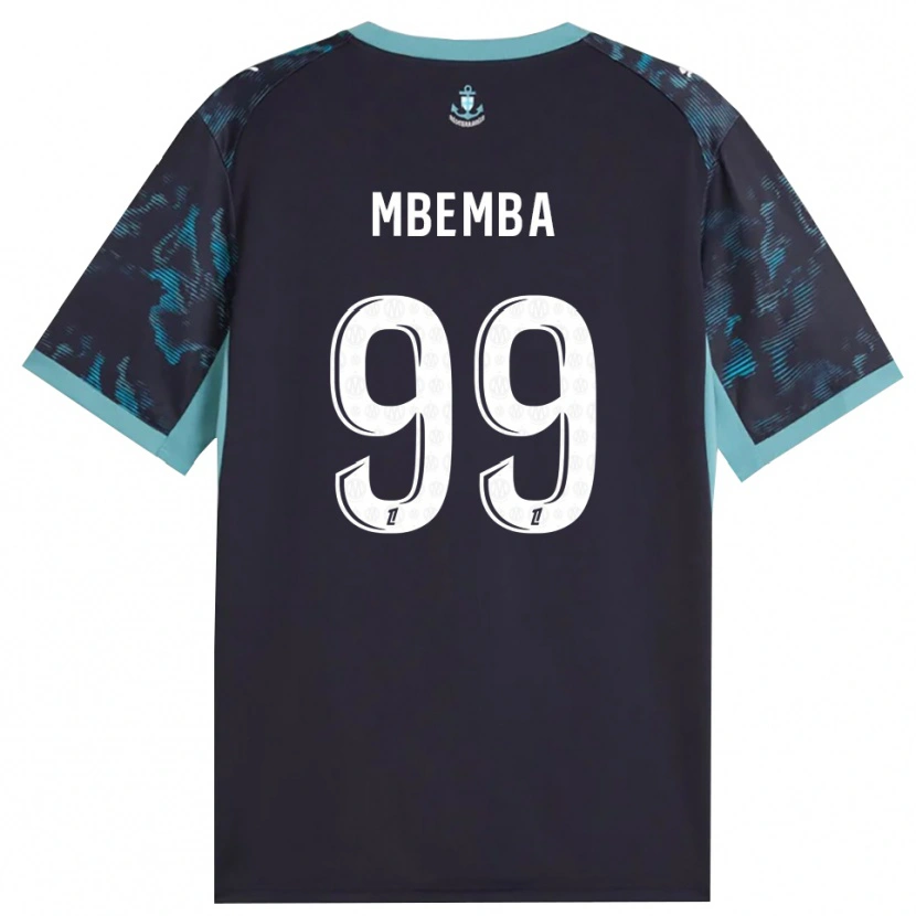 Danxen Män Chancel Mbemba #99 Ljus Turkos Vit Svart Bortatröja Matchtröjor 2026/27 Tröjor T-Tröja
