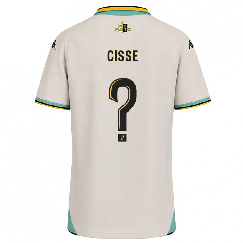 Danxen Män Mouhamadou Cisse #0 Blommande Vit Svart Bortatröja Matchtröjor 2026/27 Tröjor T-Tröja