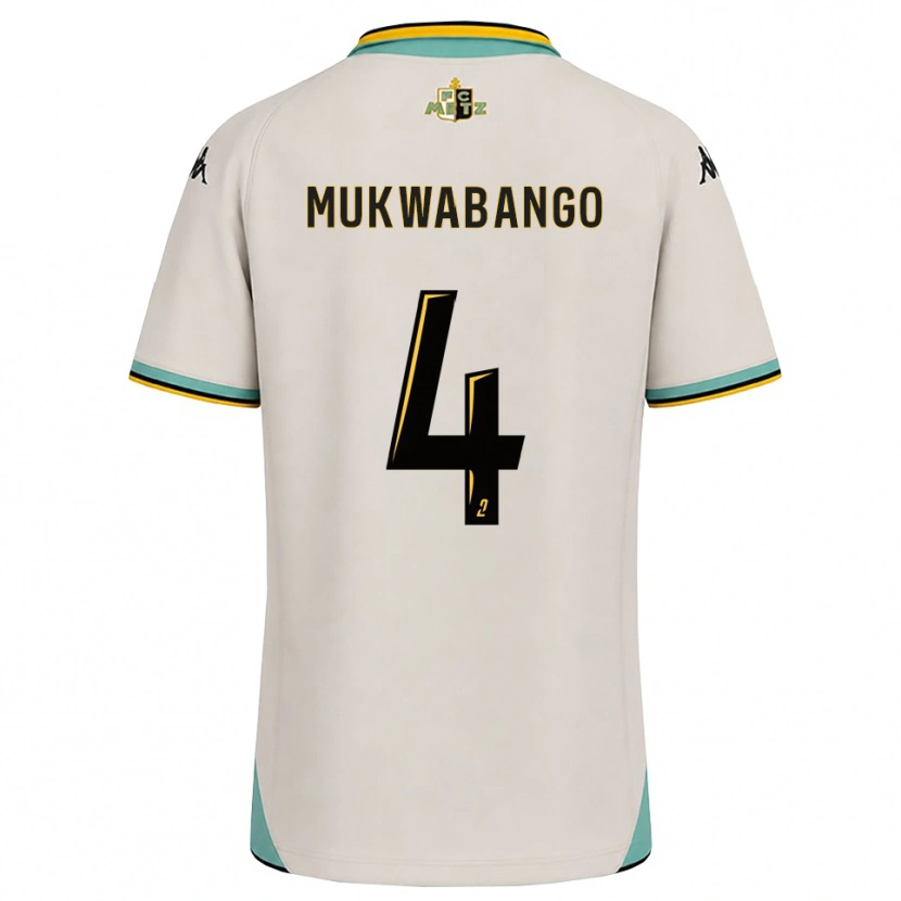 Danxen Män Bénit Mukwabango #4 Blommande Vit Svart Bortatröja Matchtröjor 2026/27 Tröjor T-Tröja