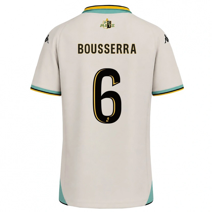 Danxen Män Yanis Bousserra #6 Blommande Vit Svart Bortatröja Matchtröjor 2026/27 Tröjor T-Tröja