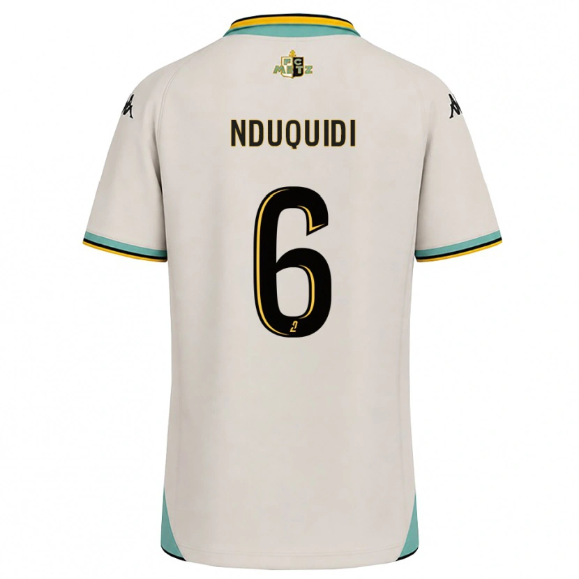Danxen Män Joseph Nduquidi #6 Blommande Vit Svart Bortatröja Matchtröjor 2026/27 Tröjor T-Tröja