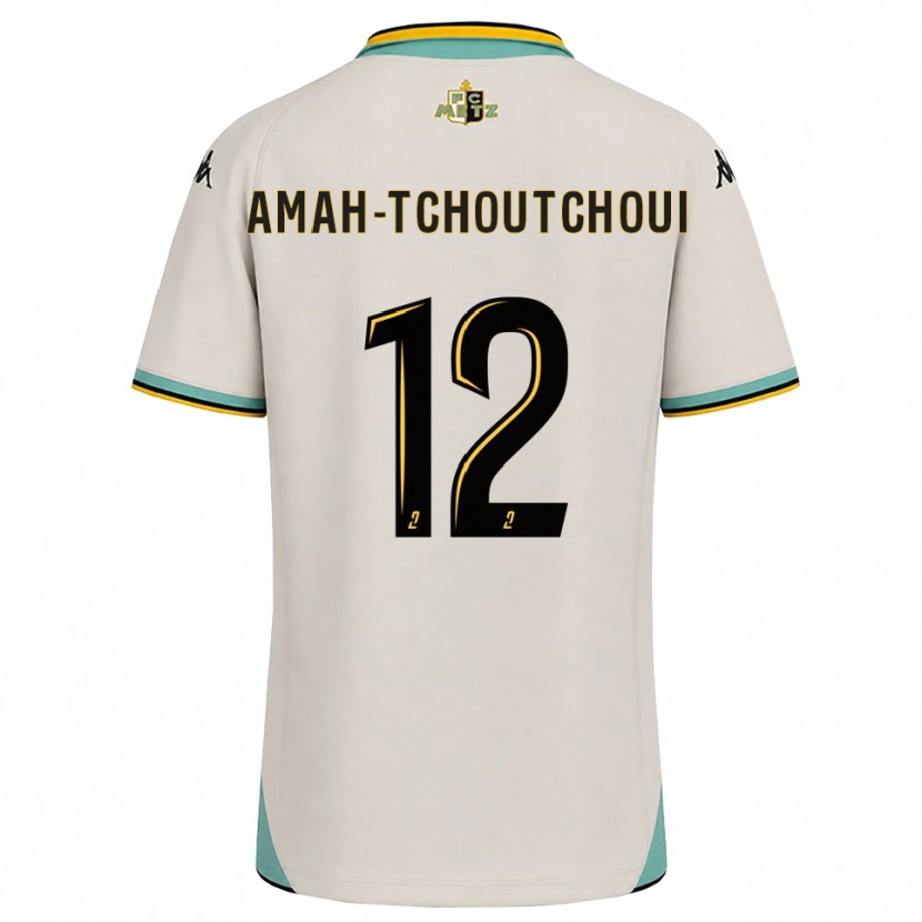 Danxen Män Marco Amah-Tchoutchoui #12 Blommande Vit Svart Bortatröja Matchtröjor 2026/27 Tröjor T-Tröja