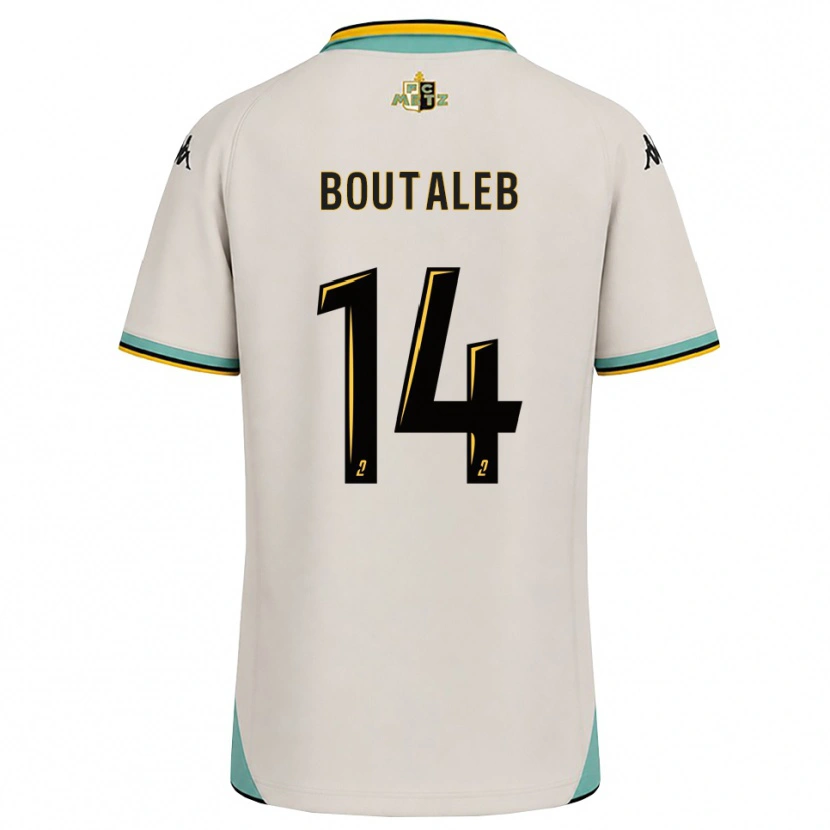 Danxen Män Inès Boutaleb #14 Blommande Vit Svart Bortatröja Matchtröjor 2026/27 Tröjor T-Tröja