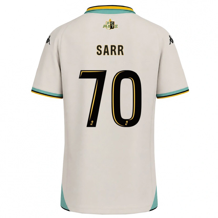 Danxen Män Bouna Sarr #70 Blommande Vit Svart Bortatröja Matchtröjor 2026/27 Tröjor T-Tröja