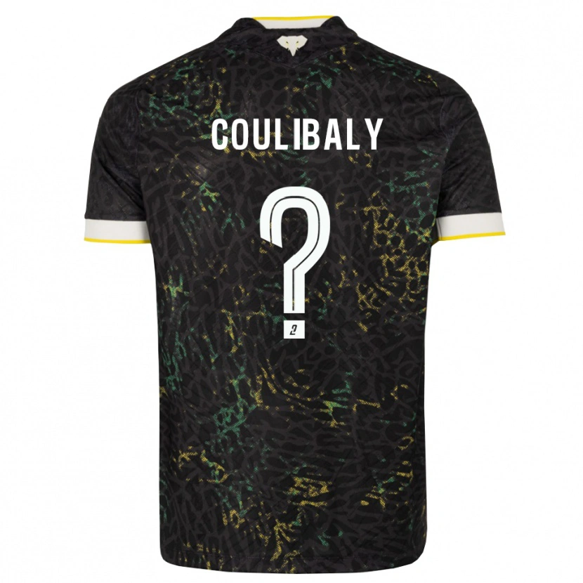 Danxen Män Dylan Coulibaly #0 Svart Vit Gul Bortatröja Matchtröjor 2026/27 Tröjor T-Tröja