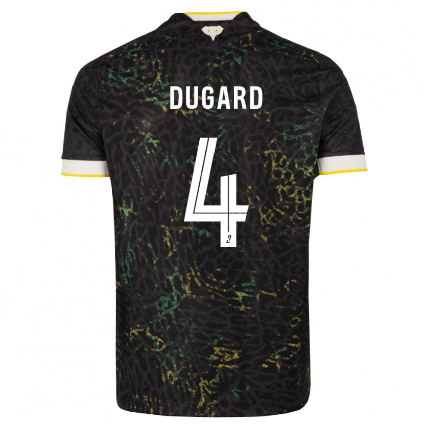 Danxen Män Taïgy Dugard #4 Svart Vit Gul Bortatröja Matchtröjor 2026/27 Tröjor T-Tröja