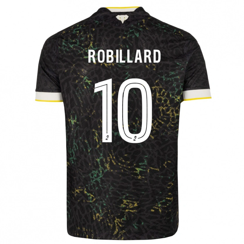 Danxen Män Camille Robillard #10 Svart Vit Gul Bortatröja Matchtröjor 2026/27 Tröjor T-Tröja