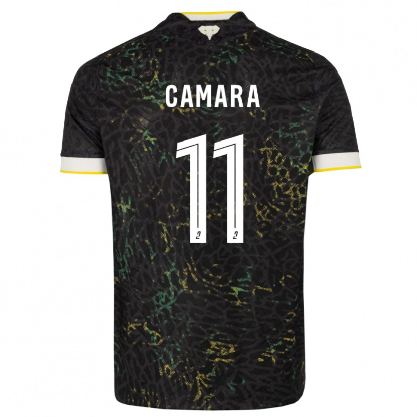 Danxen Män Aboubacar Camara #11 Svart Vit Gul Bortatröja Matchtröjor 2026/27 Tröjor T-Tröja