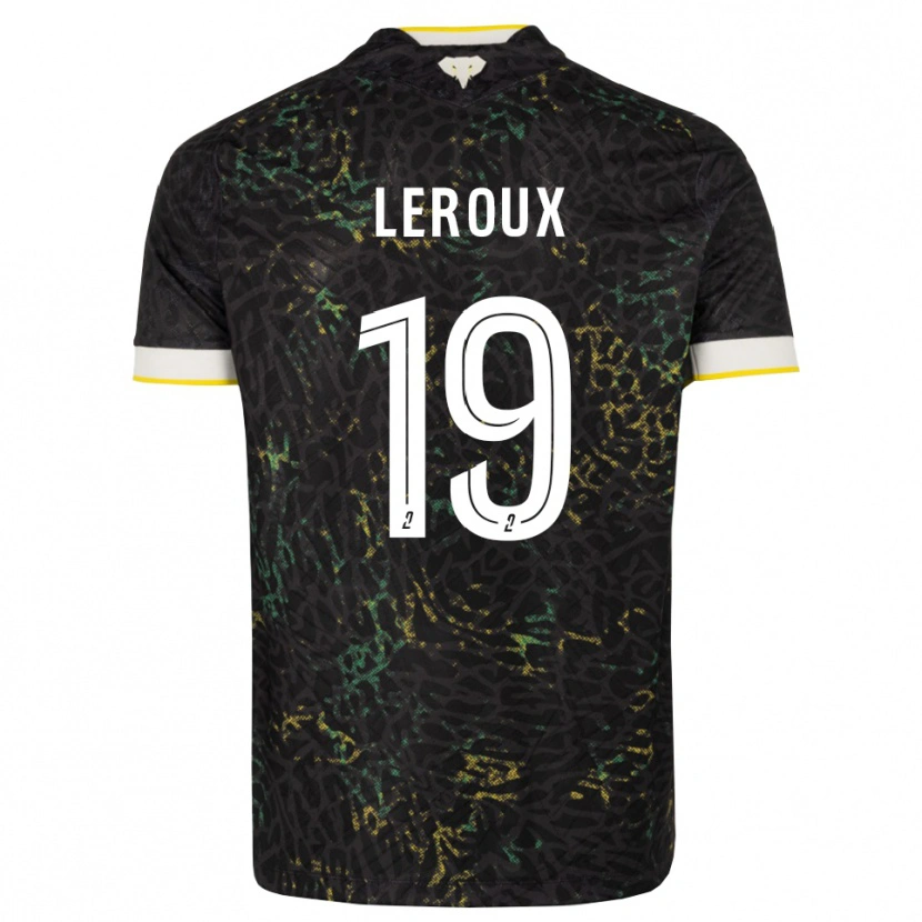 Danxen Män Louis Leroux #19 Svart Vit Gul Bortatröja Matchtröjor 2026/27 Tröjor T-Tröja