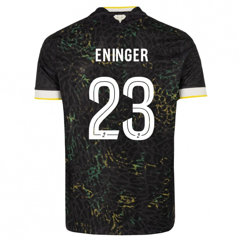 Danxen Män Thelma Eninger #23 Svart Vit Gul Bortatröja Matchtröjor 2026/27 Tröjor T-Tröja