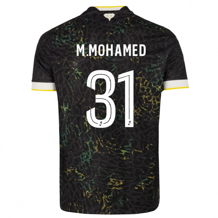 Danxen Män Mostafa Mohamed #31 Svart Vit Gul Bortatröja Matchtröjor 2026/27 Tröjor T-Tröja