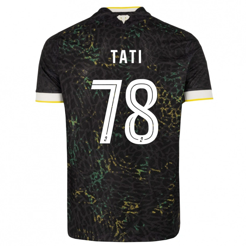 Danxen Män Tylel Tati #78 Svart Vit Gul Bortatröja Matchtröjor 2026/27 Tröjor T-Tröja